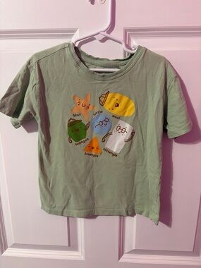 dip Green Toddler Crewneck Tee with Subtle Logo
